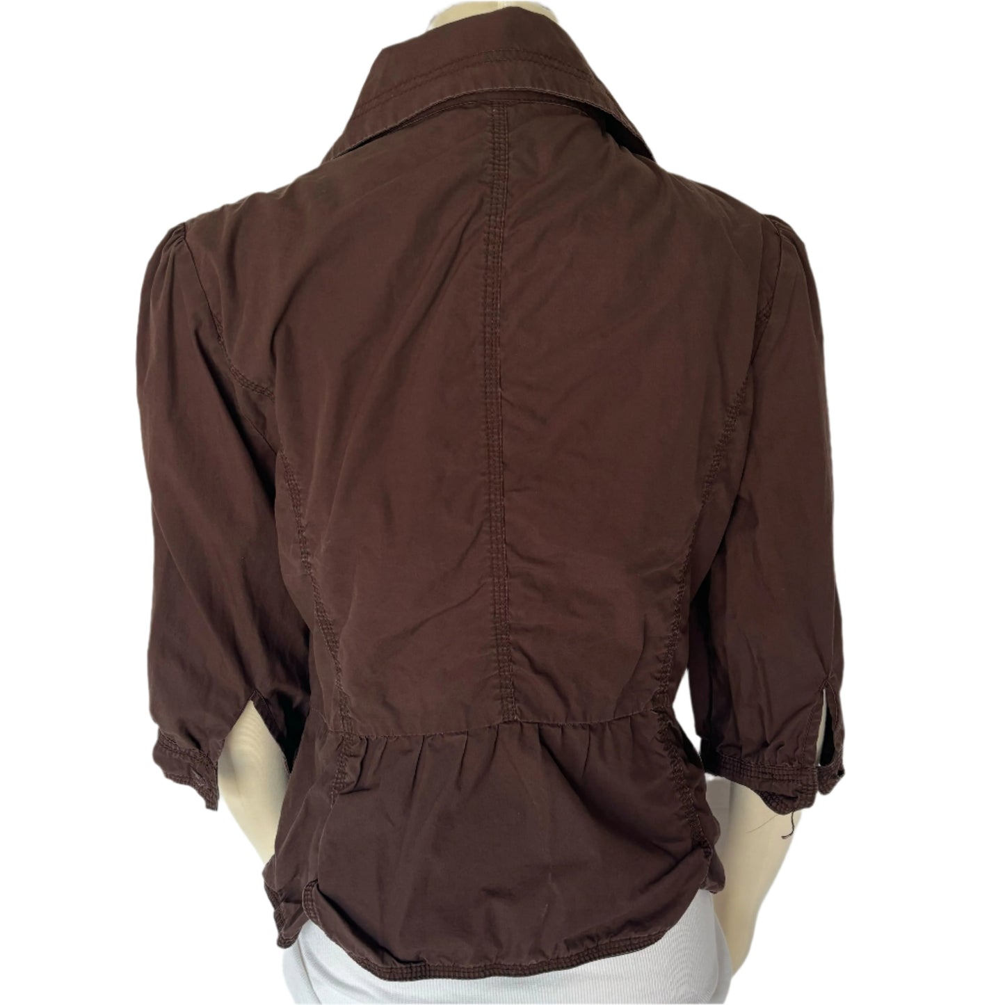 Dark Brown Women's Khaki Blouse