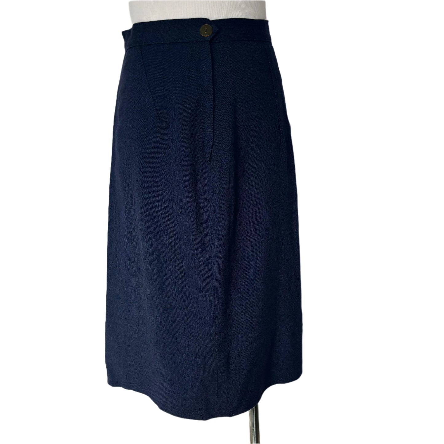 Vintage 40/50's Navy Blue Skirt Two Piece Set